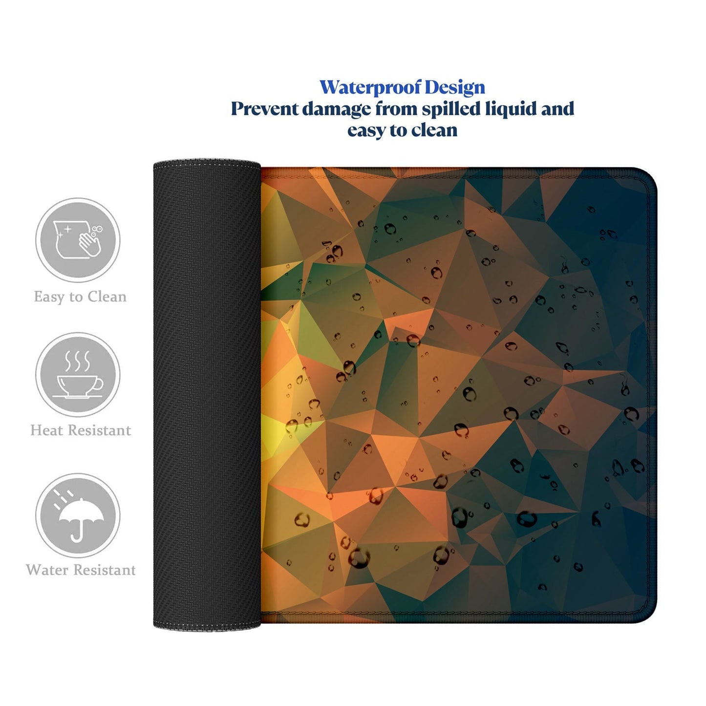 Large Extended Mouse Pad – Non - Slip Rubber Base, Desk Mat for Office, Gaming & Workstation - Mypcwala