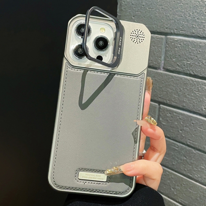 Luxury Magnetic Armor Case with Speaker Grill Design for iPhone