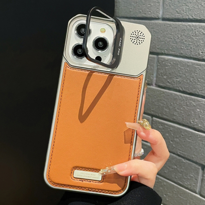 Luxury Magnetic Armor Case with Speaker Grill Design for iPhone