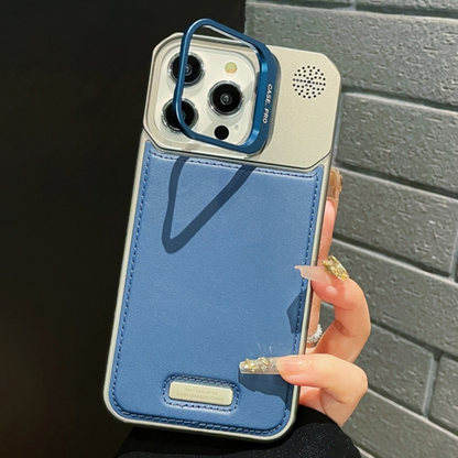 Luxury Magnetic Armor Case with Speaker Grill Design for iPhone