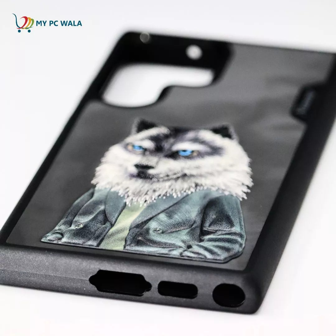 Samsung Galaxy S24 Ultra Nimmy 3D Wolf Back Cover Case