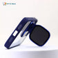 Fashion Case for iPhone 15 Pro Camera Lens Cover Stand Unique Sunglasses Design Phone Cover Clear Color : Blue