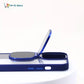 Fashion Case for iPhone 15 Pro Camera Lens Cover Stand Unique Sunglasses Design Phone Cover Clear Color : Blue