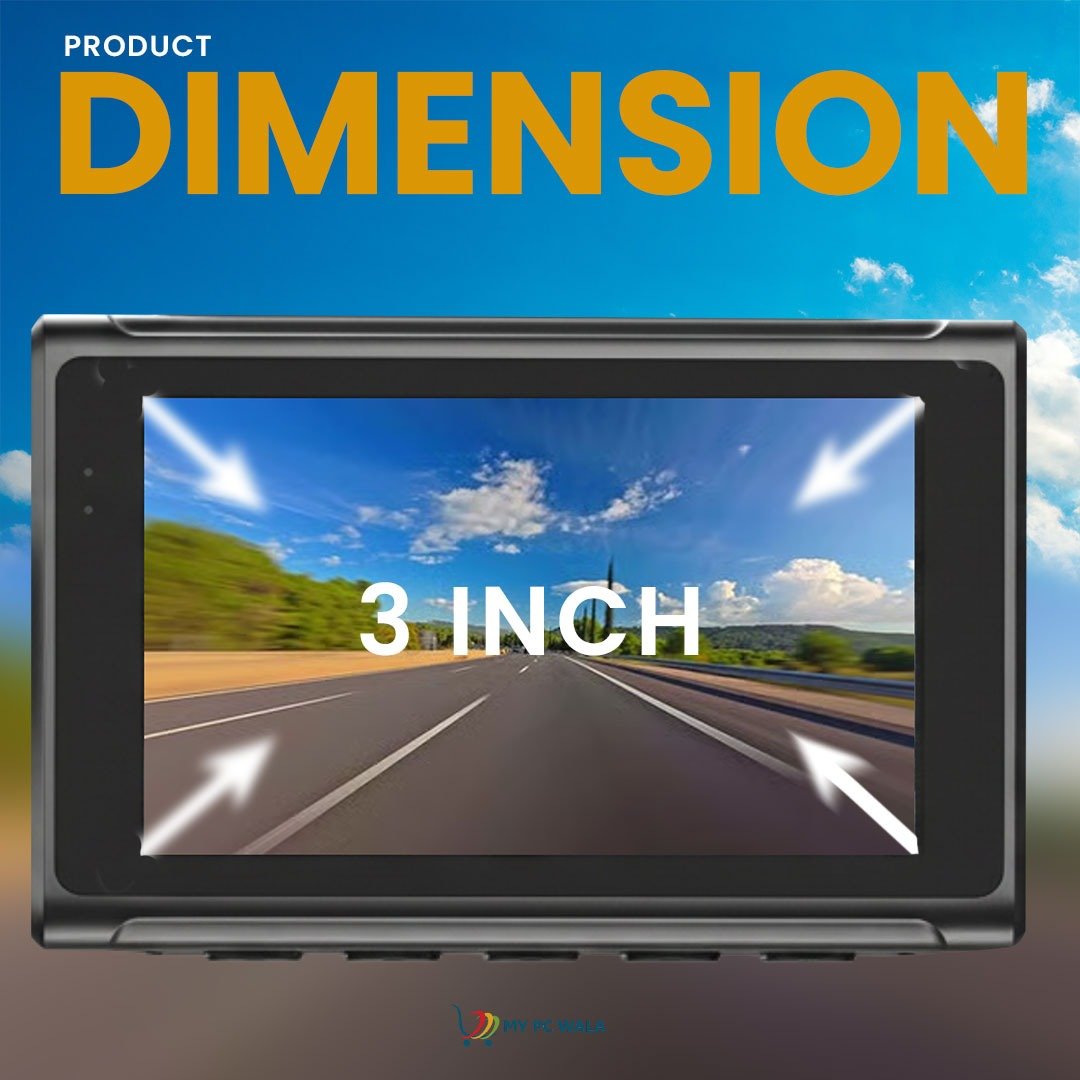 4K Dash Cam with WDR Night Vision, 3 - Channel Front/Left/Right Cameras + 1080P Rear, 5.8G WiFi, GPS Tracking, G - Sensor Emergency Lock, Wide - Angle Lens, 3" Display, Full 360° Car Security - DHARM IT PRIVATE LIMITED
