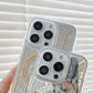 Magnetic Mechanical Texture Case For Iphone 14 Transparent Shell Magsafe (Silver)