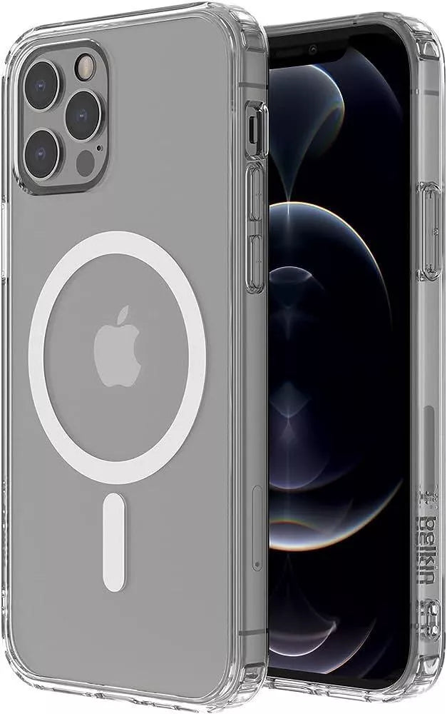 TPU Magnetic Protective Clear Case for iPhone 15 Pro Max, Lightweight Design, MagSafe Compatible, Anti-Microbial Coating (Reduces Bacteria by 99%), Screen-Down Protection