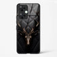 Animal Printed Tempered Glass Mobile Back, Case Cover Compatible for Redmi 13C | TPU Shock - Resistant Soft Edge | 360° Protection - Mypcwala
