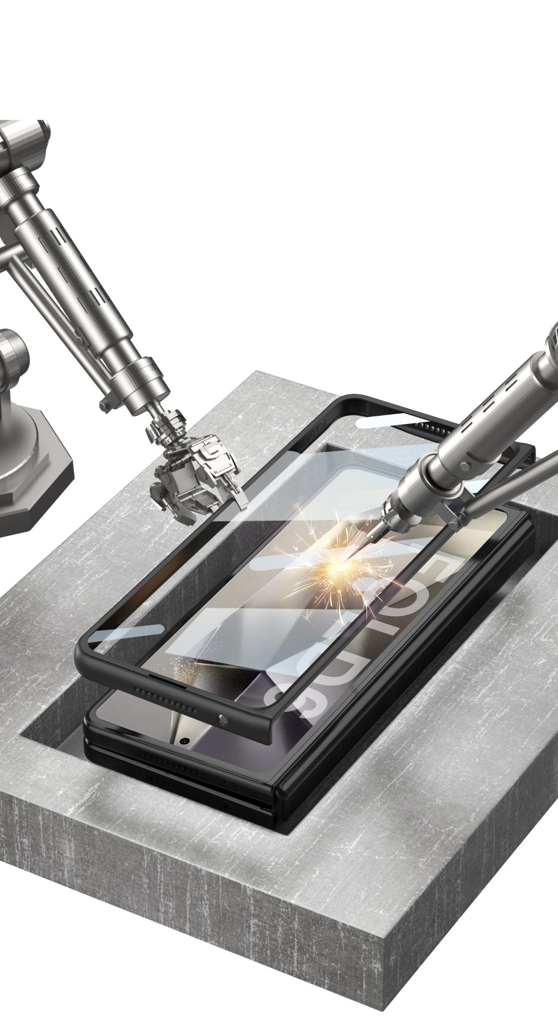 Back Cover for Blade Series Slim Hard Back Cover with Front Glass for Samsung Galaxy Z Fold 6 5g - Mypcwala