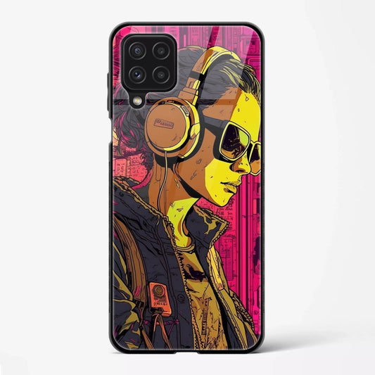 Back Cover for Galaxy A22 Premium Glass Mobile Back Case - Mypcwala