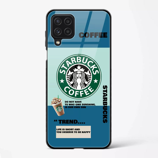 Back Cover for Galaxy A22 Premium Glass Mobile Back Case - Mypcwala