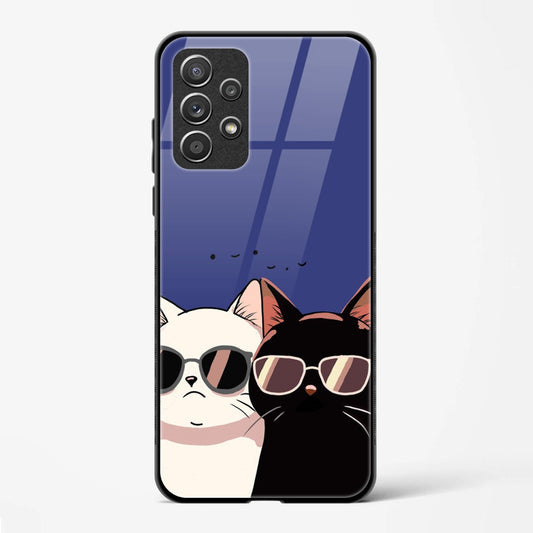 Back Cover for Galaxy A23 Premium Glass Mobile Back Case - Mypcwala