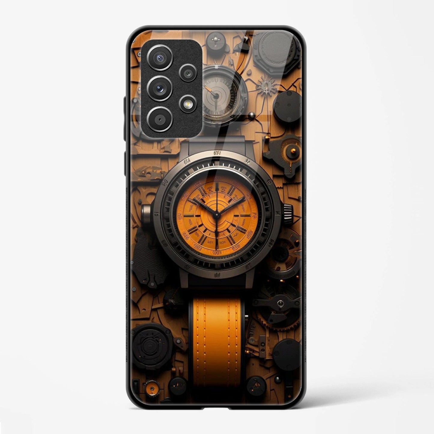 Back Cover for Galaxy A23 Premium Glass Mobile Back Case - Mypcwala