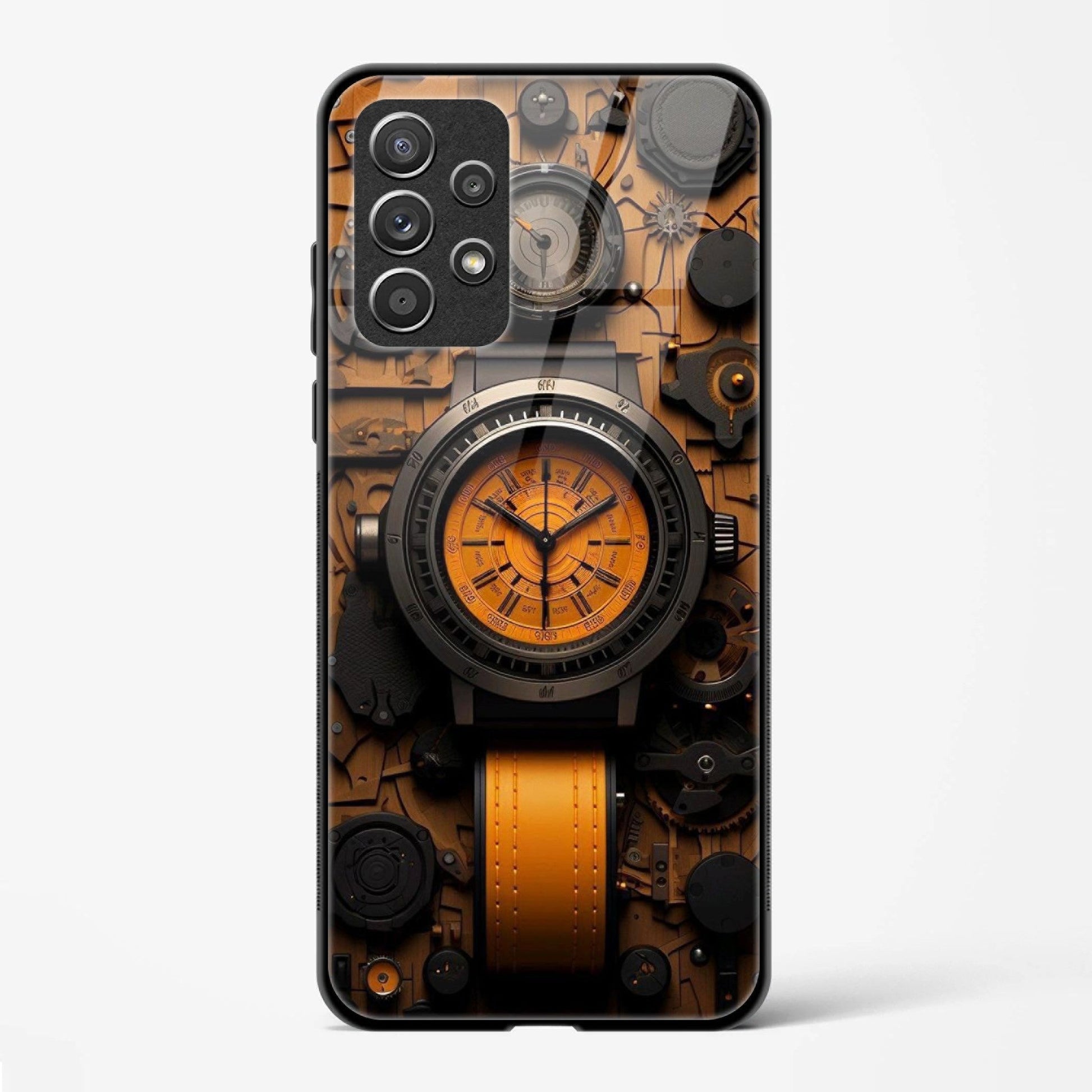 Back Cover for Galaxy A23 Premium Glass Mobile Back Case - Mypcwala