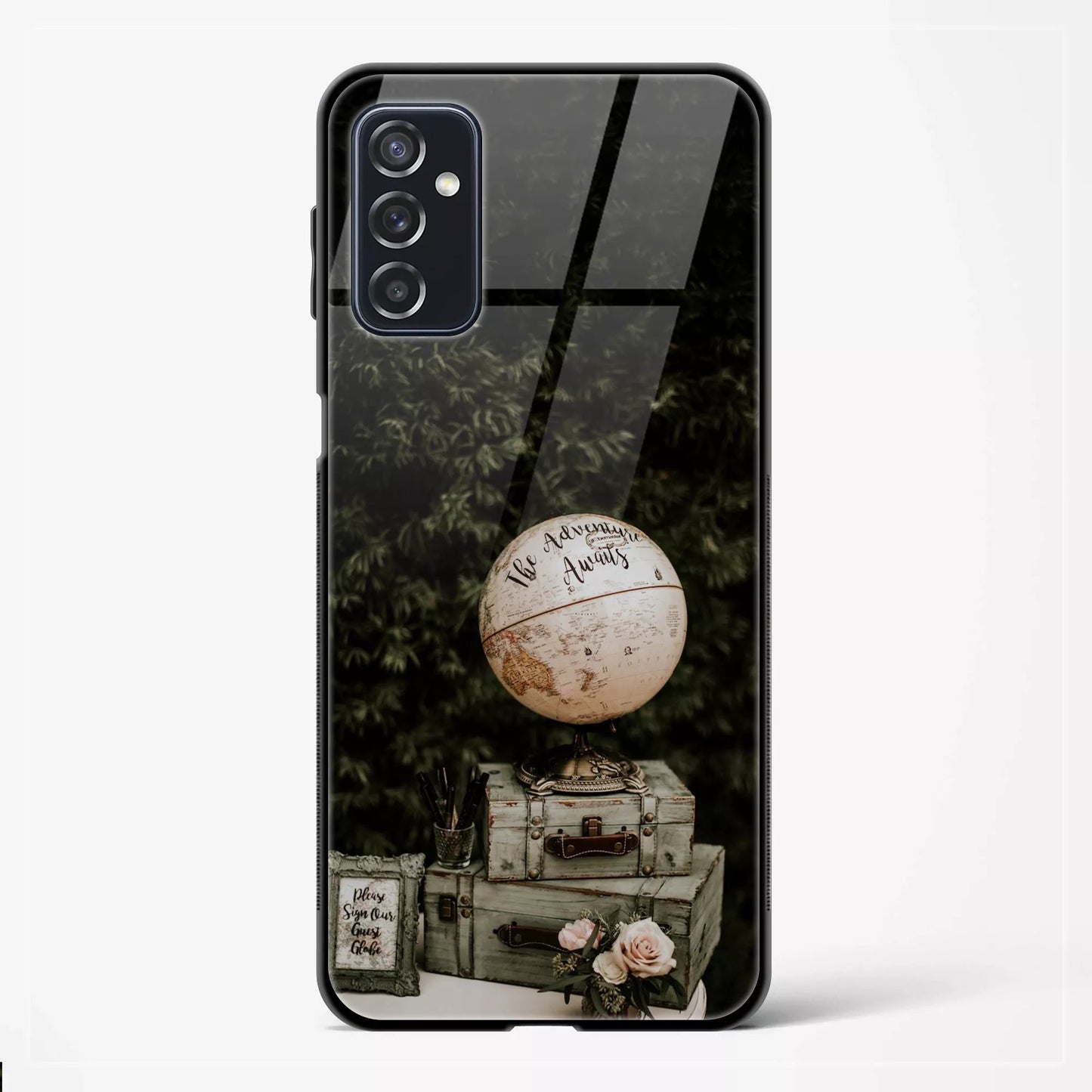 Back Cover for Galaxy A54 5G Premium Designer Glass Mobile Back Case - Mypcwala