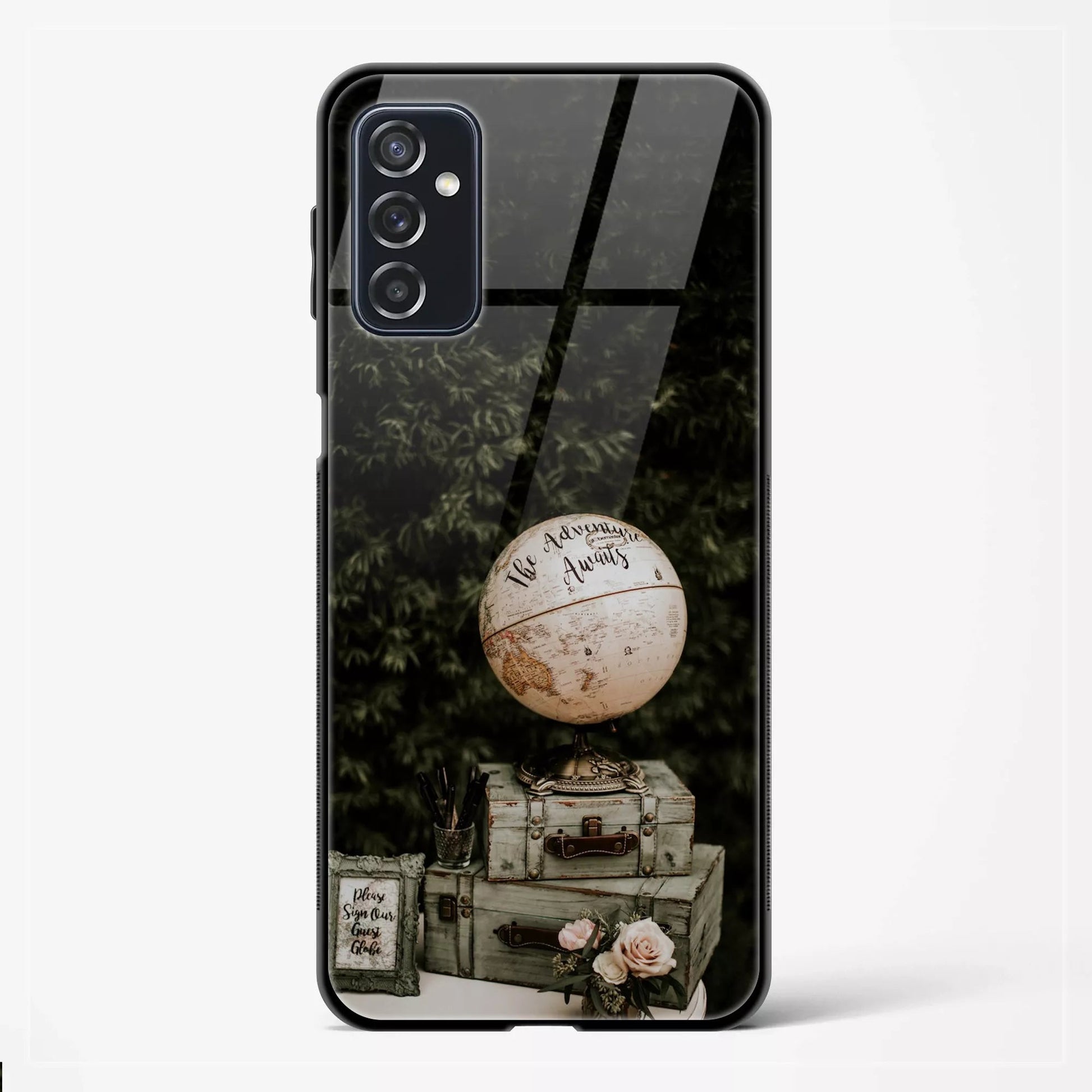 Back Cover for Galaxy A54 5G Premium Designer Glass Mobile Back Case - Mypcwala