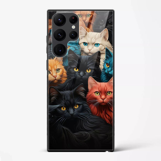 Back Cover for Galaxy S24 Ultra Premium Glass Mobile Back Case - Mypcwala