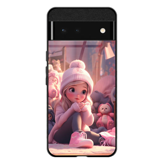 Back Cover for Google Pixel 7A Premium Designed Glass Mobile Back Case/Cover - Mypcwala