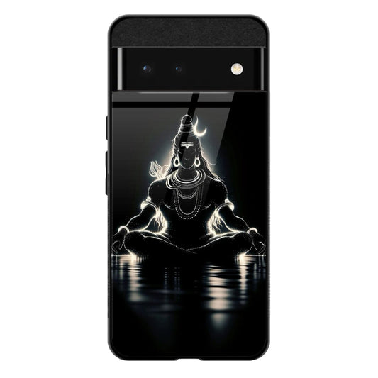 Back Cover for Google Pixel 7A Premium Lord Shiv Designed Glass Mobile Back Case/Cover - Mypcwala