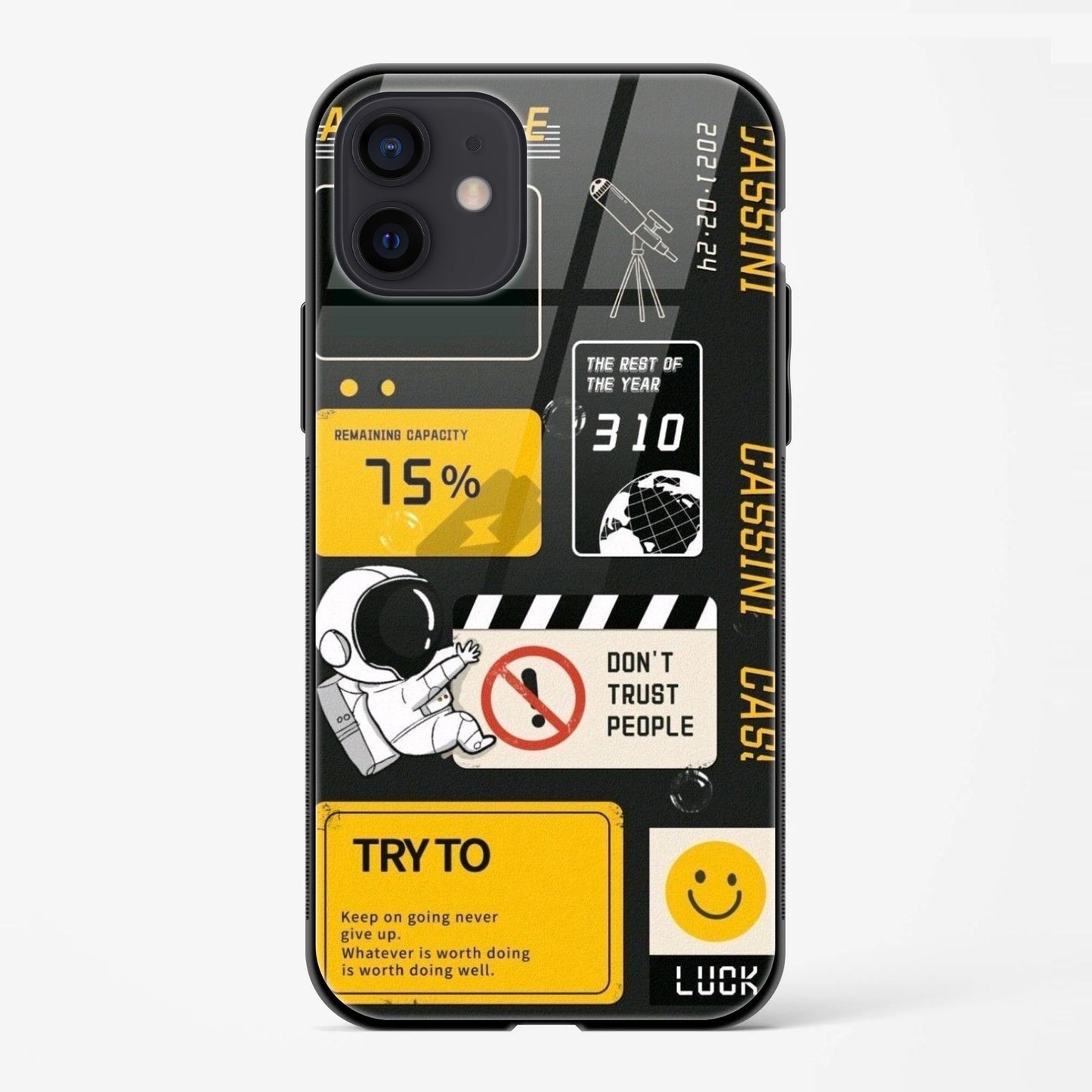 Back Cover for iPhone 12 Pro Premium Glass Mobile Back Case - Mypcwala