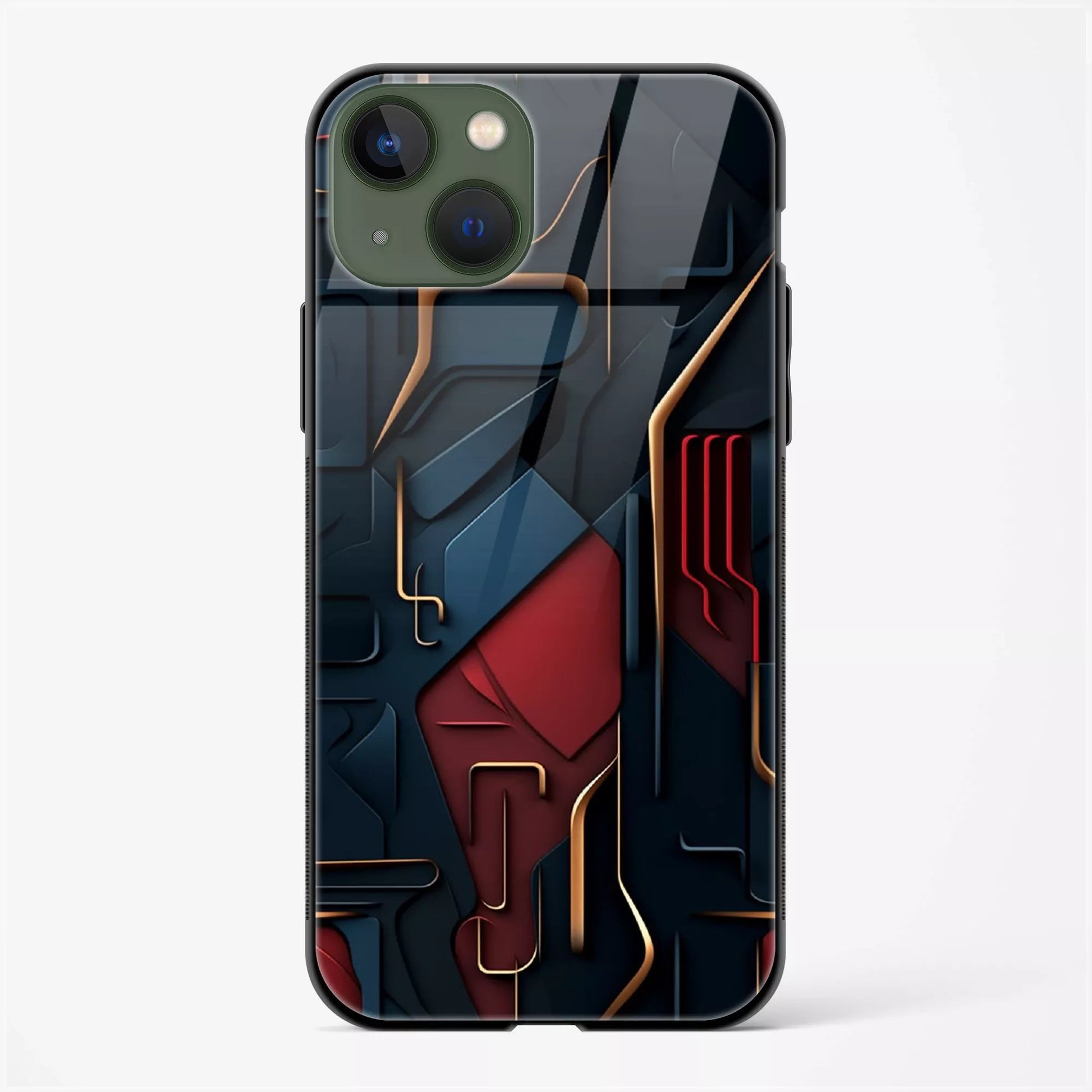 Back Cover for iPhone 13 Glass Mobile Back Case - Mypcwala