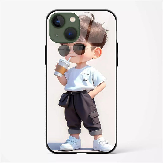 Back Cover for iPhone 13 Glass Mobile Back Case - Mypcwala