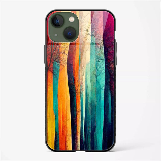 Back Cover for iPhone 13 Glass Mobile Back Case - Mypcwala