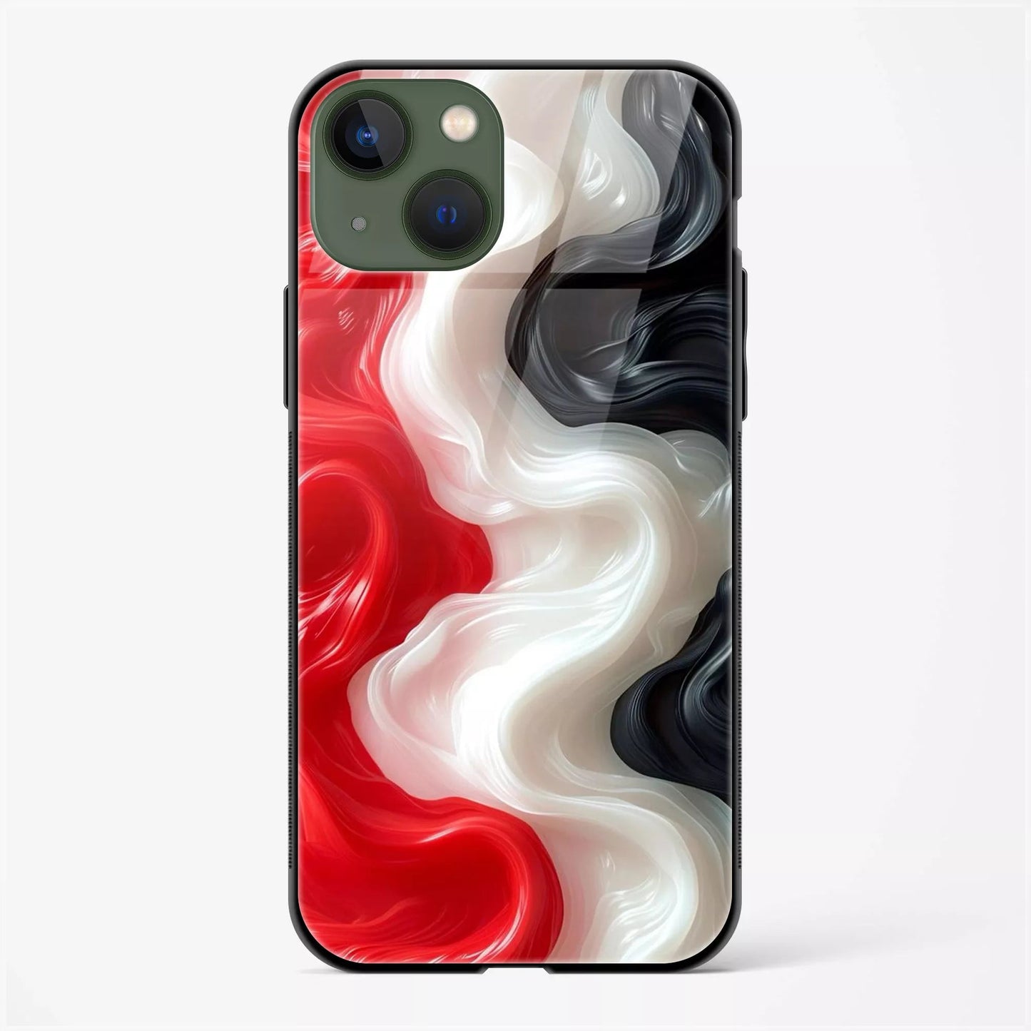 Back Cover for iPhone 13 Glass Mobile Back Case - Mypcwala