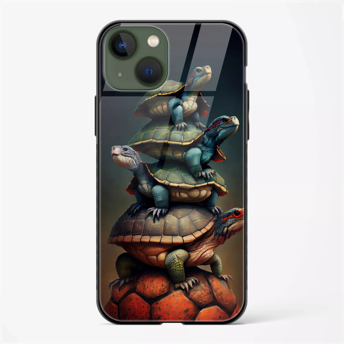 Back Cover for iPhone 13 Glass Mobile Back Case - Mypcwala