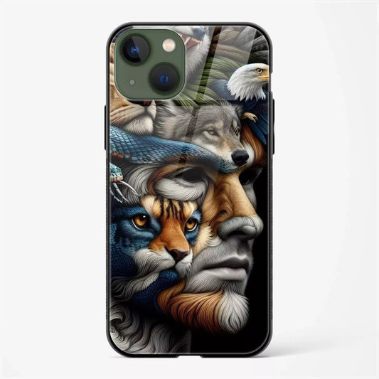 Back Cover for iPhone 13 Glass Mobile Back Case - Mypcwala