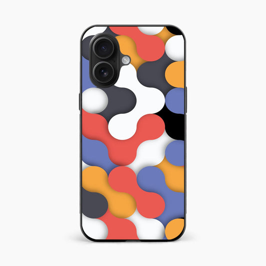 Back Cover for iPhone 16 Premium Glass Mobile Back Case - Mypcwala