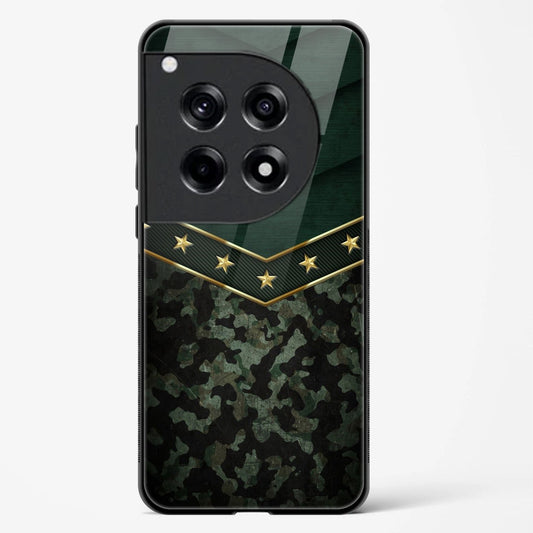 Back Cover For OnePlus 12R premium Army Designed Glass Mobile Back Cover/Cases - Mypcwala