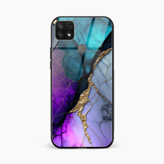 Back Cover for Oppo A15s Premium Glass Mobile Back Case - Mypcwala