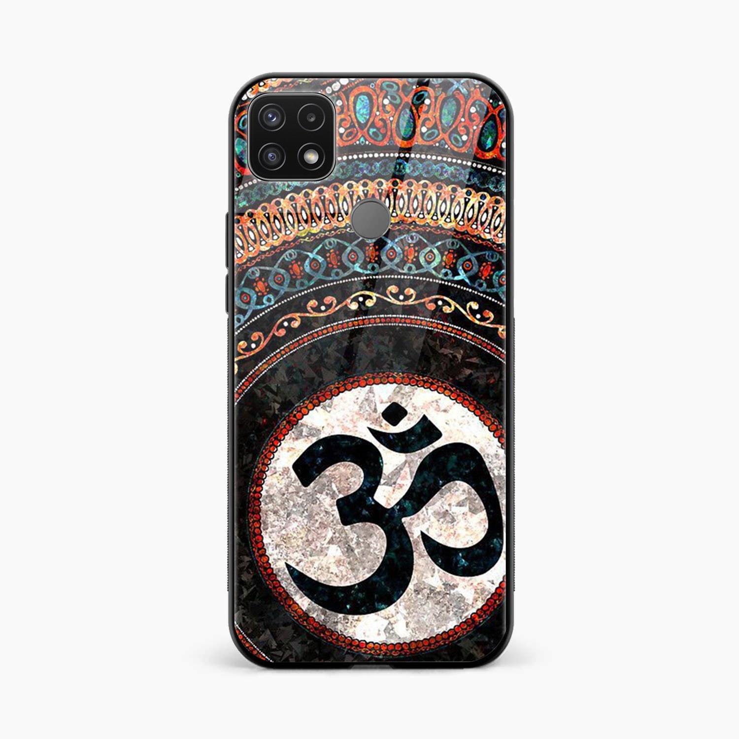 Back Cover for Oppo A15s Premium Glass Mobile Back Case - Mypcwala