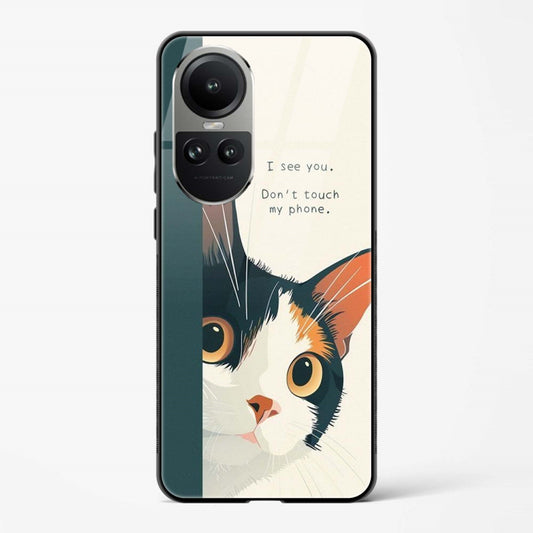 Back Cover for Oppo Reno 10 Premium Glass Mobile Back Case - Mypcwala