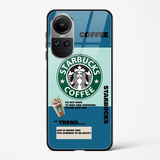 Back Cover for Oppo Reno 10 Premium Glass Mobile Back Case - Mypcwala