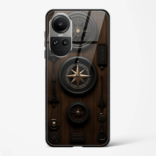 Back Cover for Oppo Reno 10 Premium Glass Mobile Back Case - Mypcwala