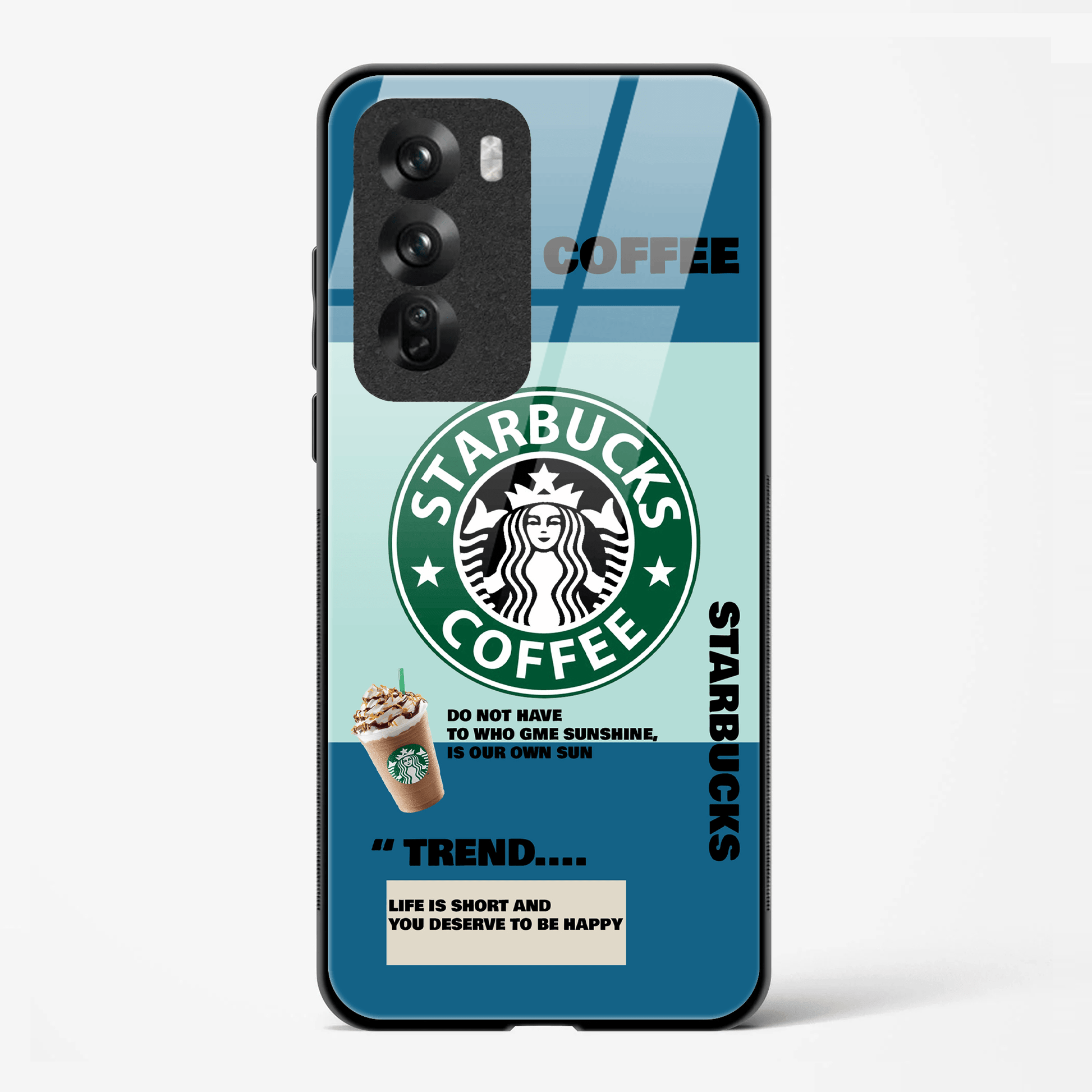 Back Cover for Oppo Reno 12 Premium Glass Mobile Back Case - Mypcwala