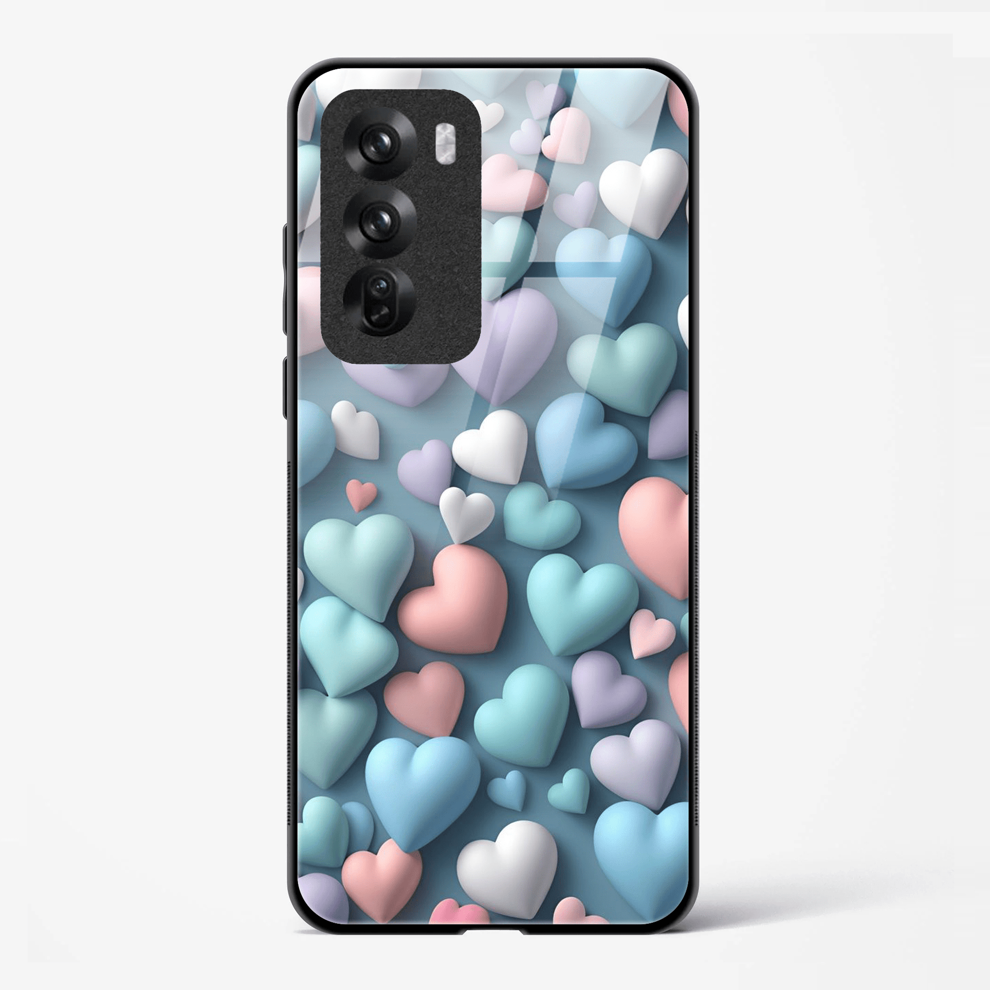 Back Cover for Oppo Reno 12 Premium Glass Mobile Back Case - Mypcwala