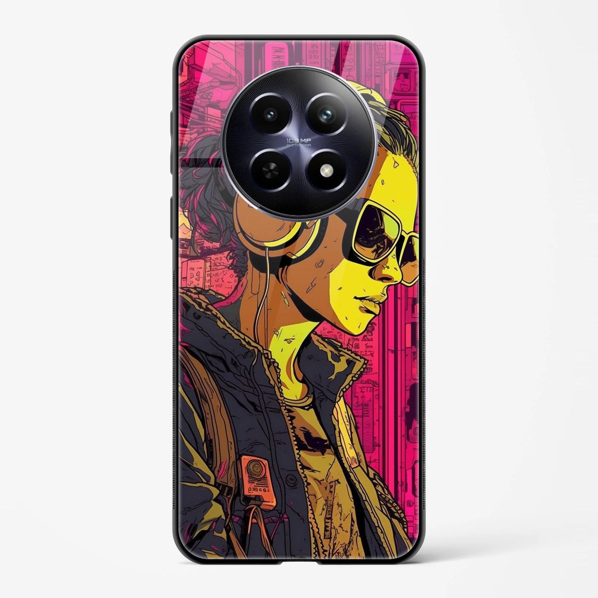 Back Cover for Realme 12 5G Premium Glass Mobile Back Case - Mypcwala