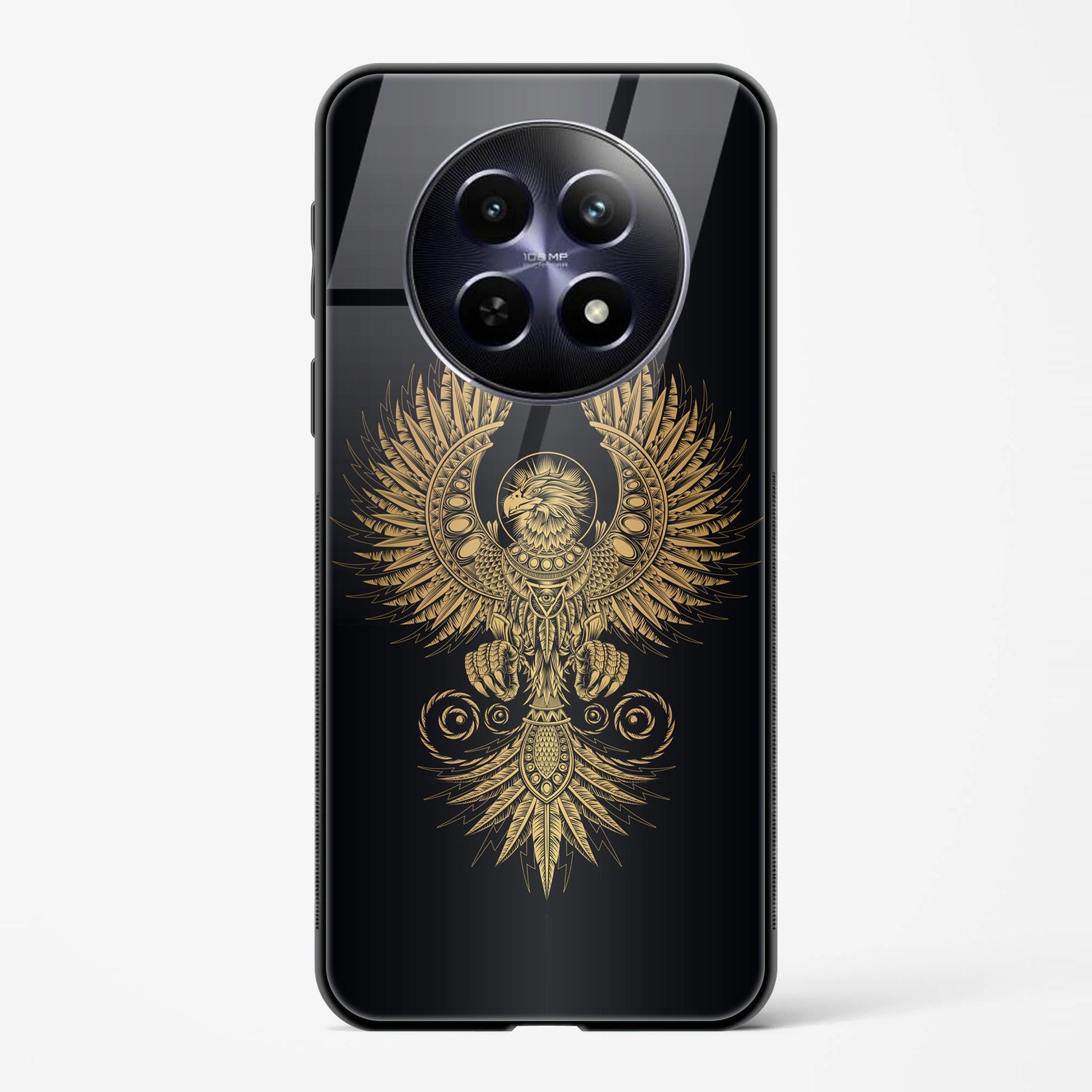 Back Cover for Realme 12 5G Premium Glass Mobile Back Case - Mypcwala