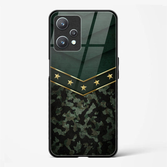 Back Cover for Realme 9 Pro New Premium Army Design Glass Mobile Back Case/Cover - Mypcwala