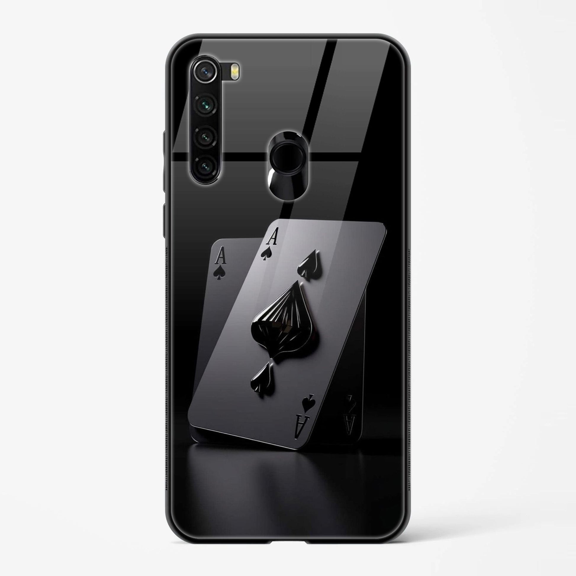 Back Cover for Redmi Note 8 Premium Designed Glass Mobile Back Case - Mypcwala