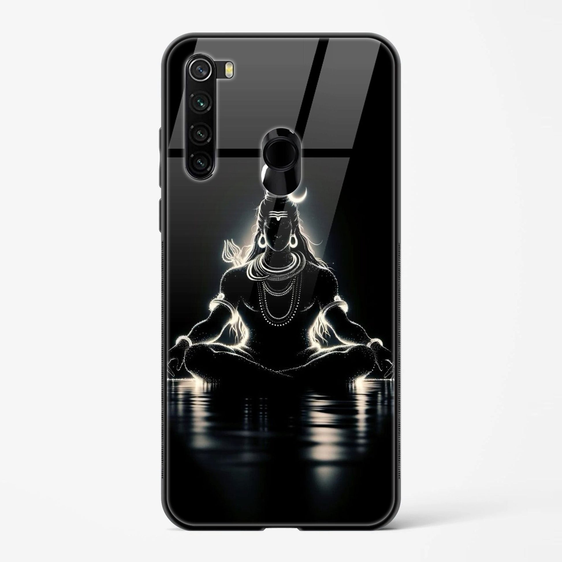 Back Cover for Redmi Note 8 Premium Designed Glass Mobile Back Case - Mypcwala