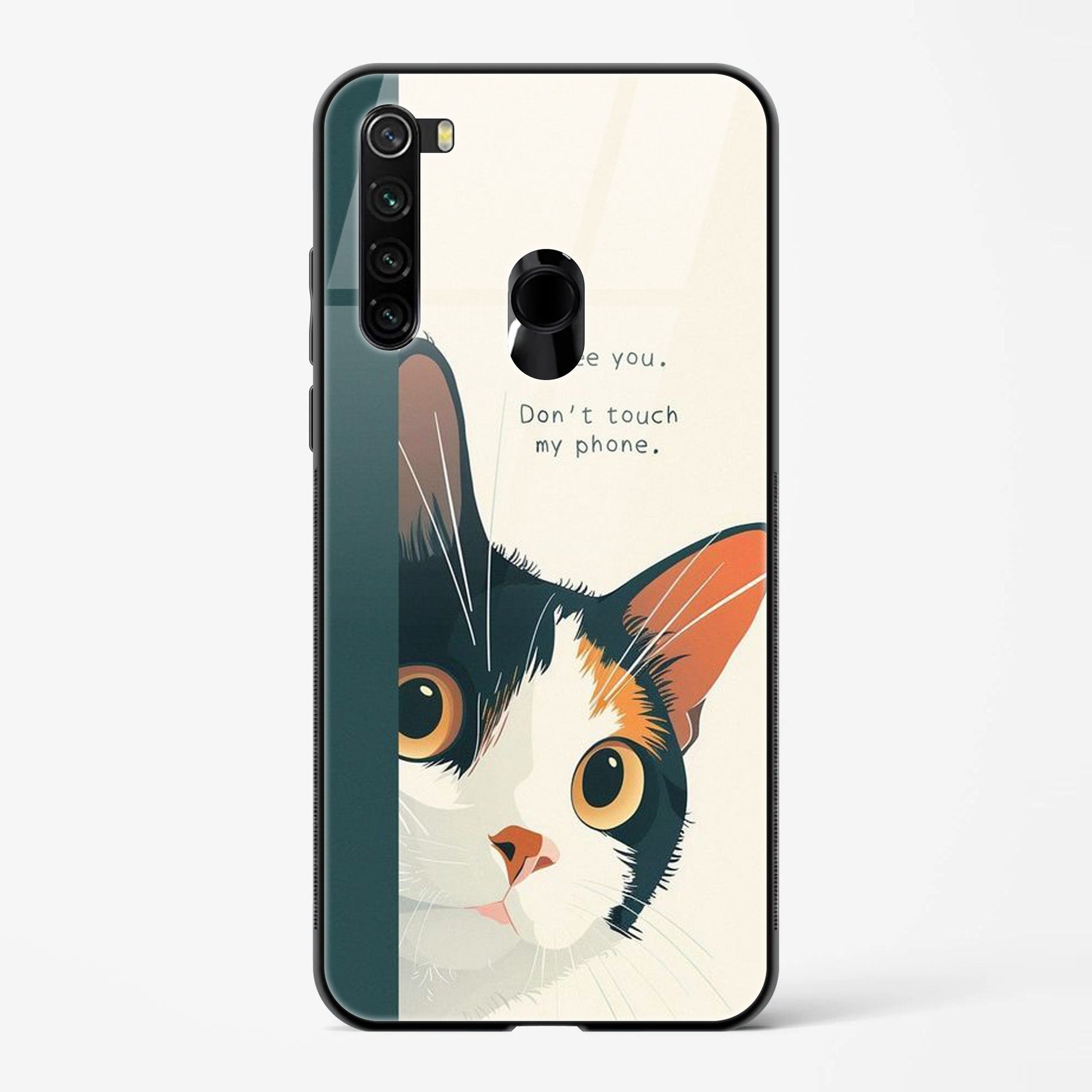 Back Cover for Redmi Note 8 Premium Designed Glass Mobile Back Case - Mypcwala