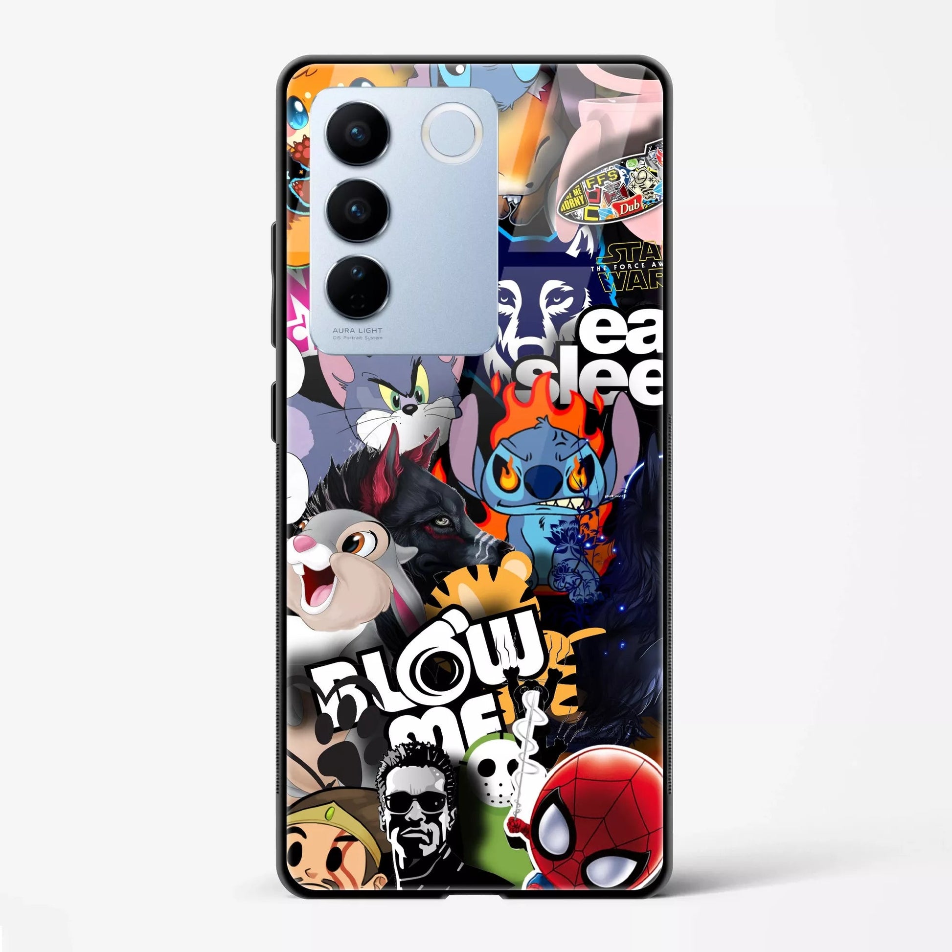 Back Cover for Vivo S16 Premium Glass Mobile Back Case - Mypcwala