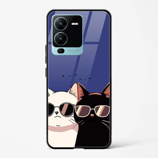 Back Cover for Vivo V25 Pro 5g Premium Glass Mobile Back Case - Mypcwala