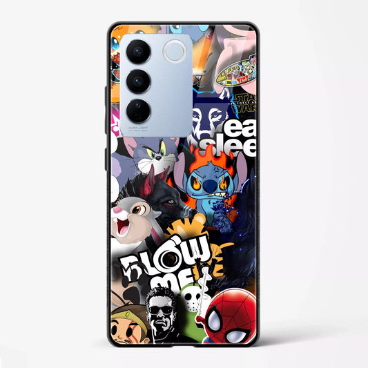 Back Cover for Vivo V27 5G Premium Glass Mobile Back Case - Mypcwala