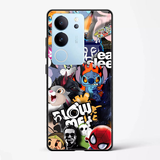 Back Cover for Vivo V29 Premium Glass Mobile Back Case - Mypcwala