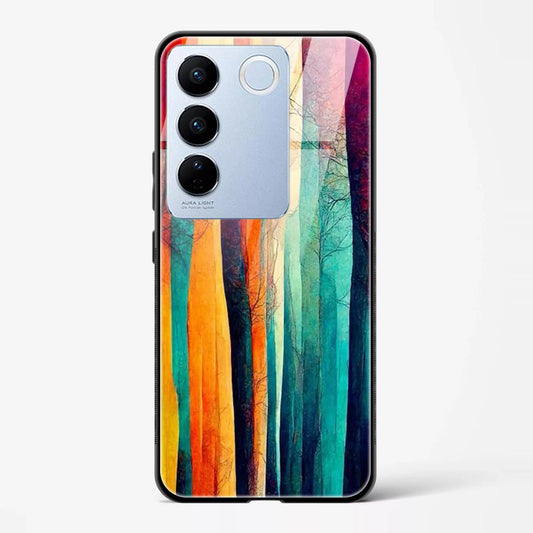 Back Cover for Vivo V29 Premium Glass Mobile Back Case - Mypcwala