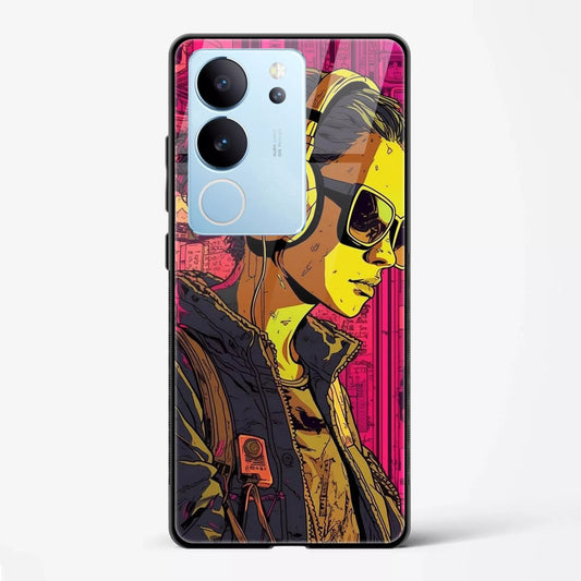 Back Cover for Vivo V29 Premium Glass Mobile Back Case - Mypcwala